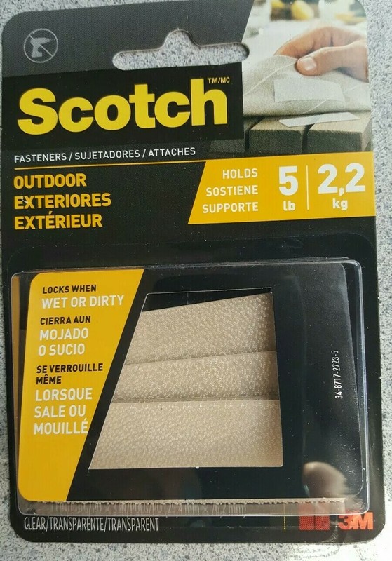 Scotch 37904 Outdoor Fasteners 1" x 3" RF5730