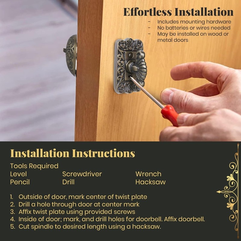Classic Design Wireless Door Bell - DIY Installation- gallery