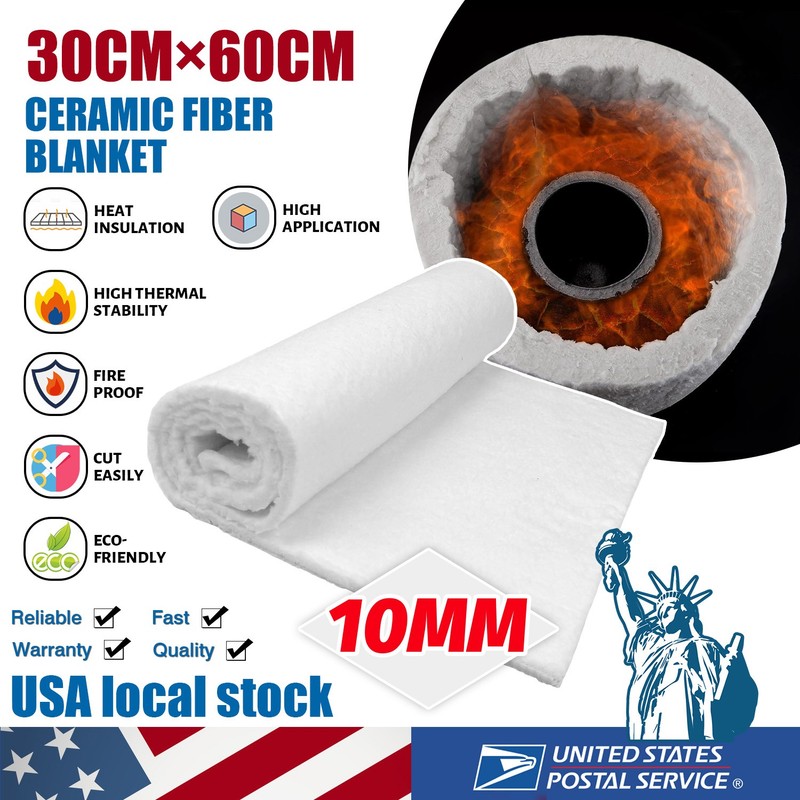 2500°F 10mm Ceramic Fiber Fireproof Insulation Blanket for Fireplace,pizza oven