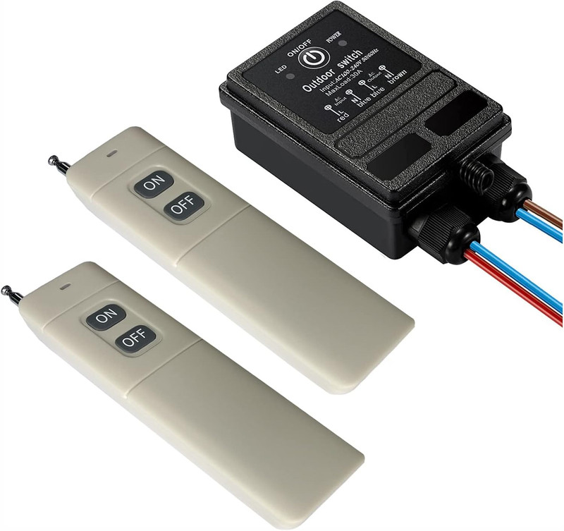 Remote Control Switch,Ac110V/120V/230V/240V/40A Relay RF Switches,Ip65 Waterproo gallery