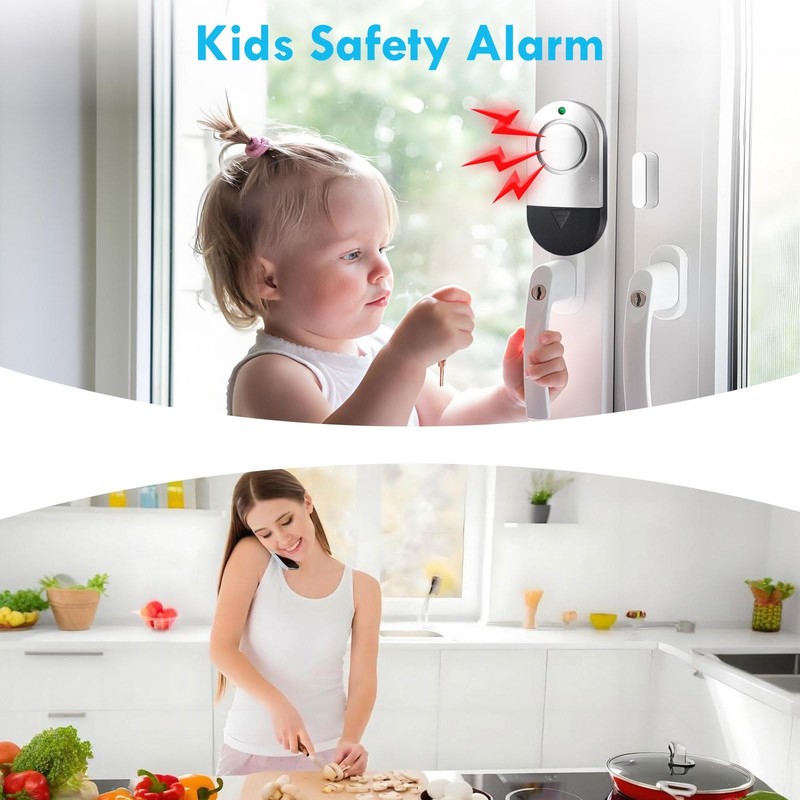 Door Window Alarm 120DB Security Sensor Chime Magnetic Home Store Safety Alert gallery