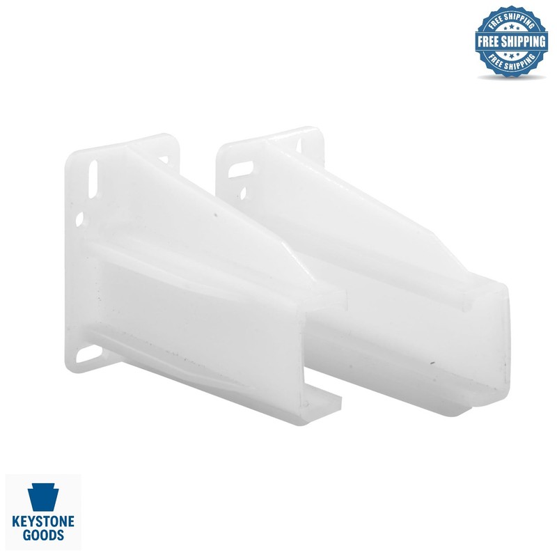 R 7227 Rear Drawer Track Back Plate Pair – Supports 75 lbs, White