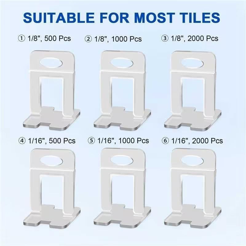 2400 pcs Tile Leveling System Clips - Effortless DIY & Professional Installation gallery