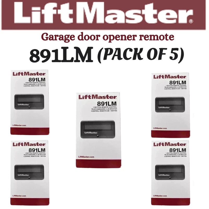 891LM LiftMaster 1 Button Remote Control Garage Opener Security+2.0-Pack #5