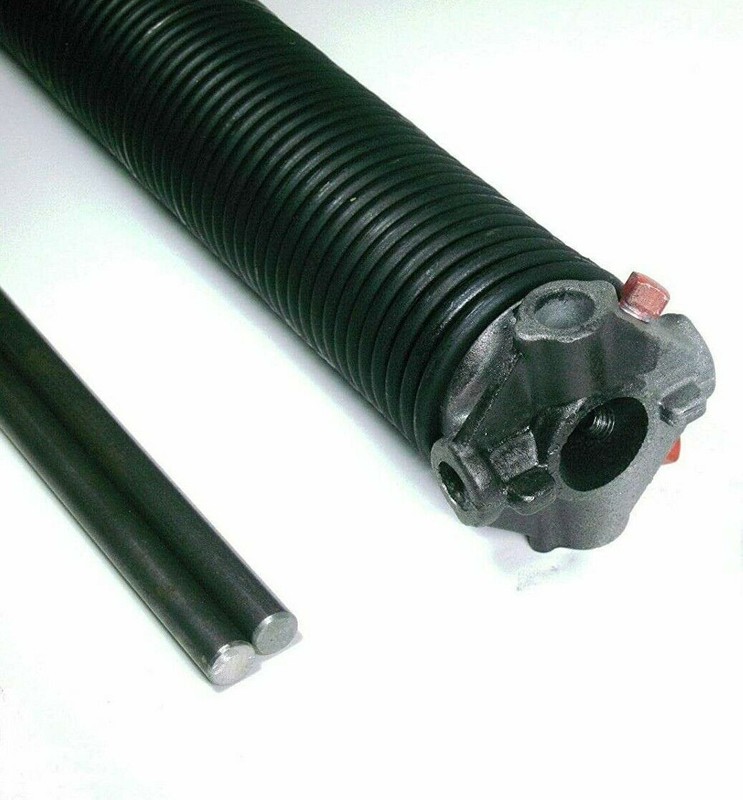 218 x 2″ Wire Torsion Spring Left 2 Winding Bar Garage Door Overhead .218 22-26″