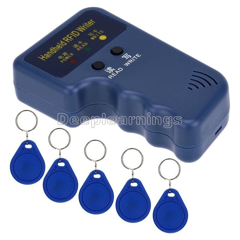 125KHz Handheld RFID Writer/ Copier/ Readers/ Duplicator With 10PCS ID Tags