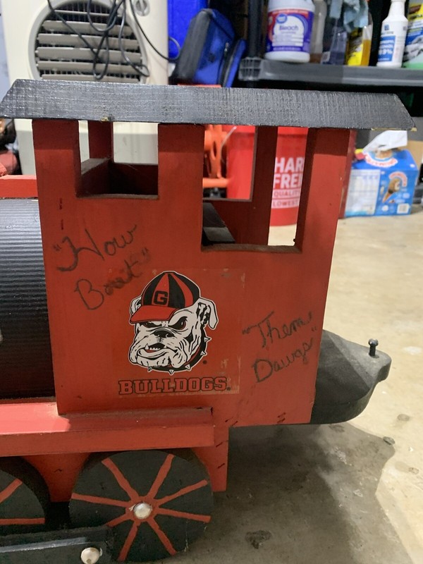 CUSTOM GEORGIA TRAIN MAILBOX! (handcrafted) gallery