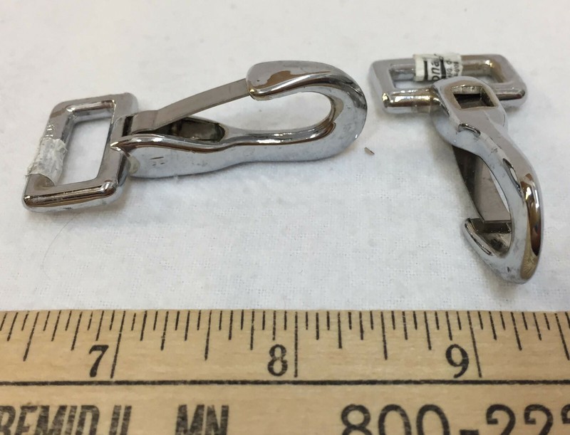 Snap Clip w/ Strap Loop Hook 2 Sizes Set 3 3" & 2.25" gallery