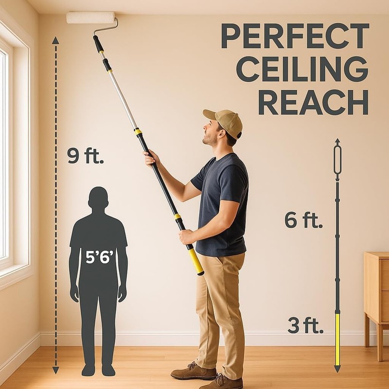 Bates- Extension Pole, 3 Ft Pole, Telescoping Pole, Paint Pole, Extendable Po... gallery