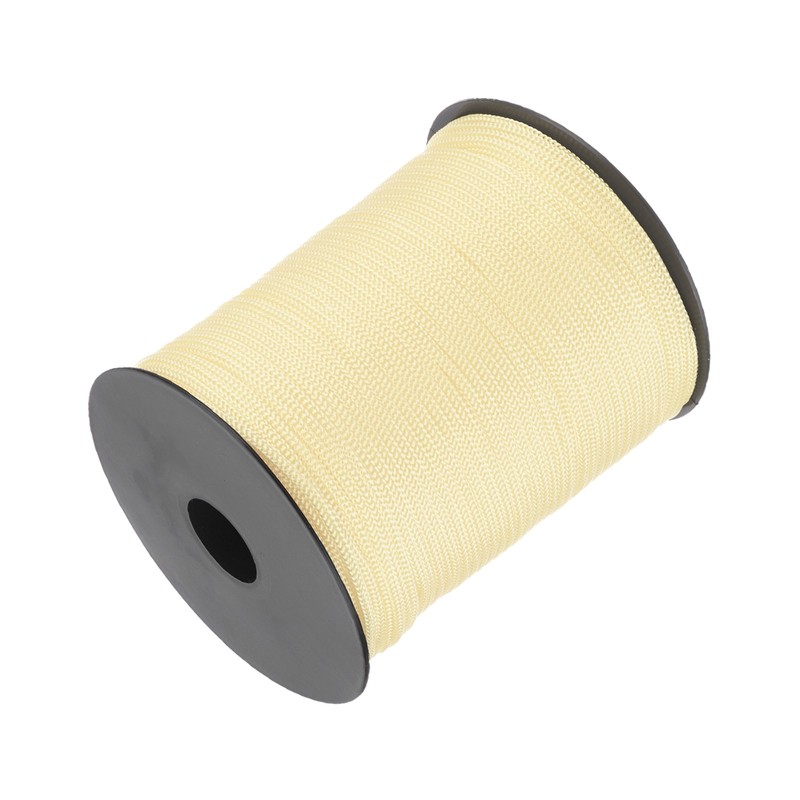 1/8″ 328ft Polypropylene Rope Braided Ropes Nylon Hollow Cord Beige for Outdoor
