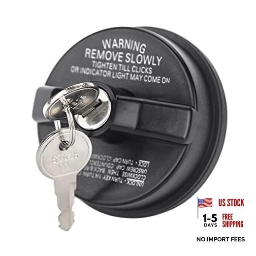 Locking Gas Cap W/2 Keys, Lock Fuel Cap Compatible With Chevy Honda Nissan