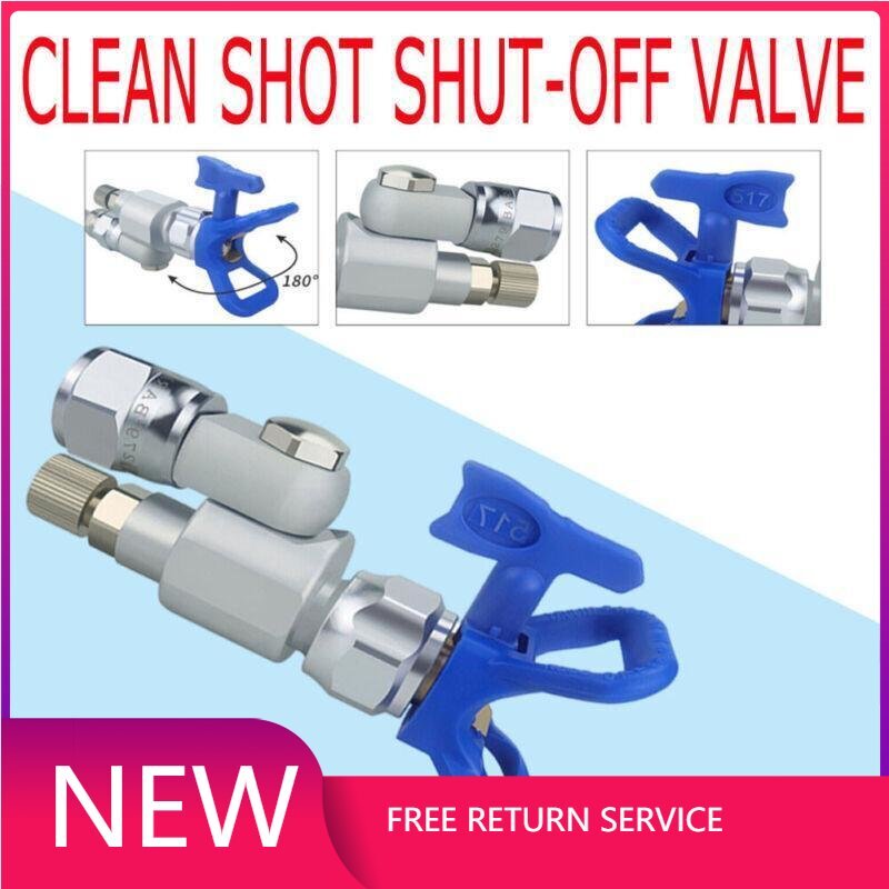 Clean Shot Shut-Off Valve for Paint Gun Pole Extensions 287030 w/ 517 Tip