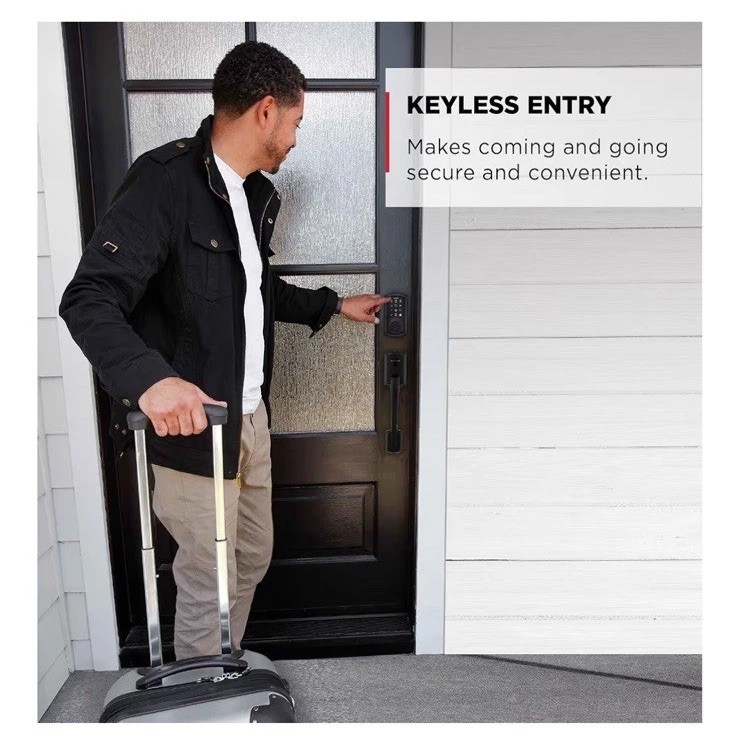 Kwikset SmartCode 270 Keyless Entry Electronic Touchpad Deadbolt Door Lock Black gallery