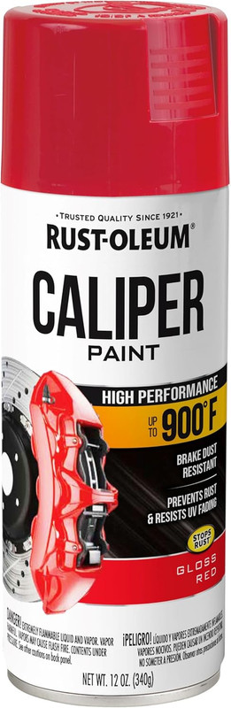 12oz Matte Red Caliper High Heat Spray Paint Pintura Para Calibradores de Frenos