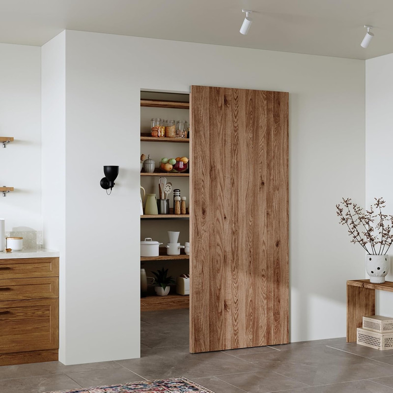 36 Concealed Sliding Barn Door Hardware Kit Soft Close Hidden Wall Mount Track