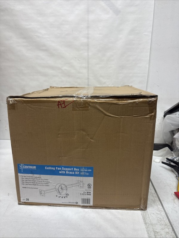Centaur Electrical CM-FSBV-NBH Ceiling Fan & Light Box Brace Kit NOS