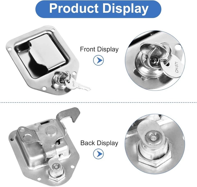 Keyed Alike Truck Tool Box Lock Replacement, 2 Pack, 5/8" Cylinder gallery