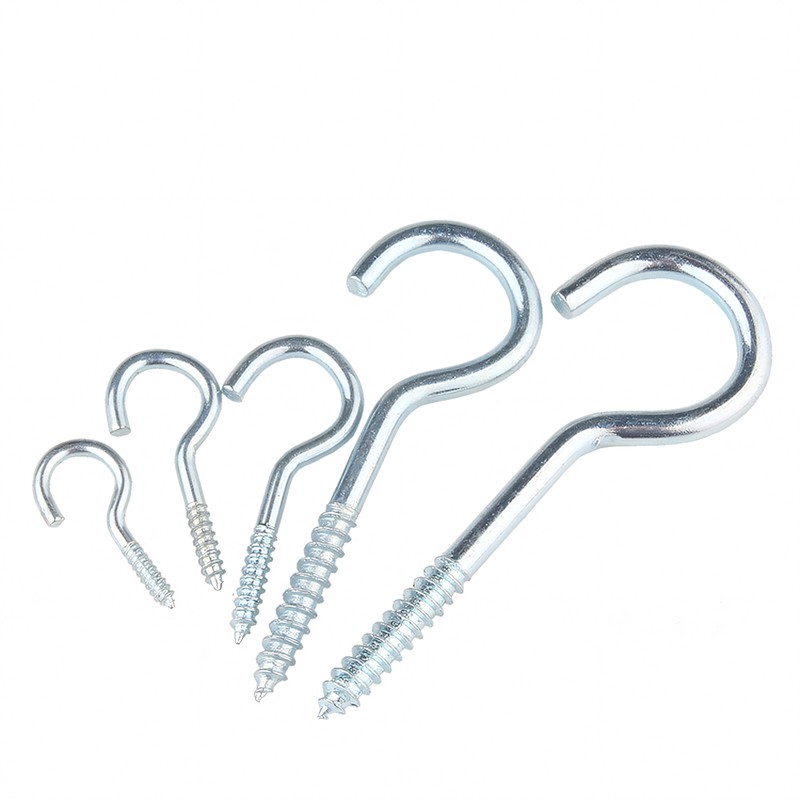 Screw In Hooks Eye Hook ALL SIZES Eyelet Heavy Duty eyes Garage Curtain Cupboard gallery