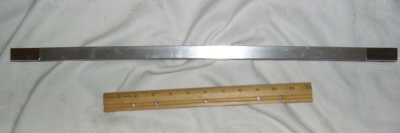 Drawer Dresser Pull Handle Screw Mounted Silver Tone 22″ Long