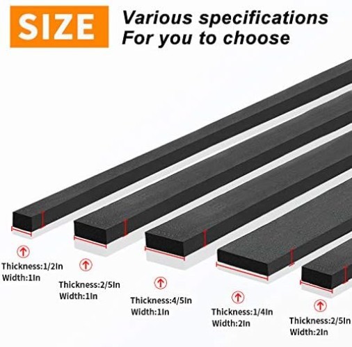 Weather Stripping Door Seal Strip for Doors and Windows, 1In x 1/8In X 33Ft F... gallery