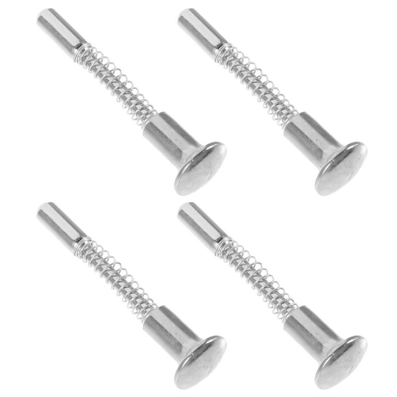 4Pcs Spring Bolt Latch Metal Silver for Bed with Easy Install Crib Fittings