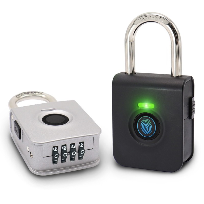 Smart Dual Function Rechargeable Combination & Fingerprint Padlock gallery
