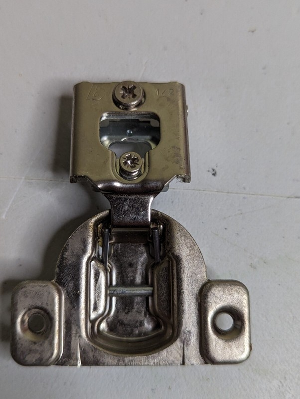 BLUM 1/2" overlay compact hinges 38C355-01, 38N310-03E, lot of 20 Hinges gallery