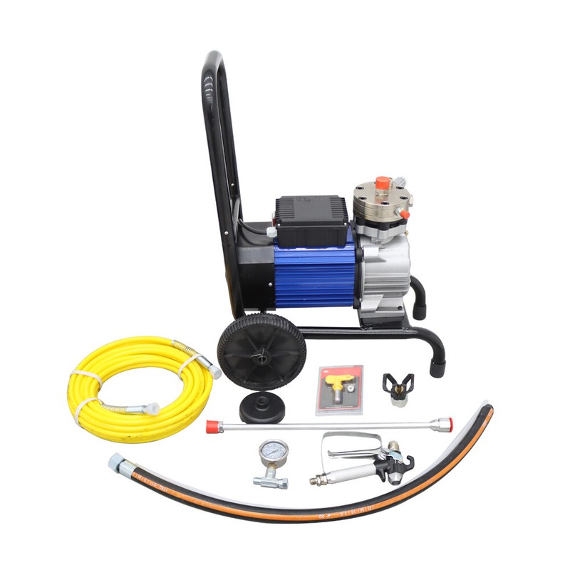 220V Automatic Home Airless Paint Sprayer High Pressure with Pipe 3200psi 5.8gal gallery