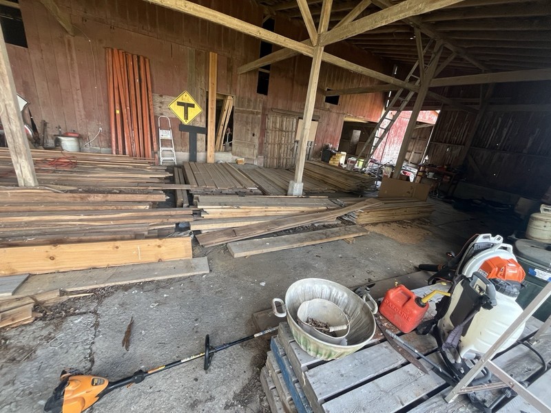 Oak Live Edge Rough-Sawn Untreated Hardwood Board 8 ft 14 in x 2 in