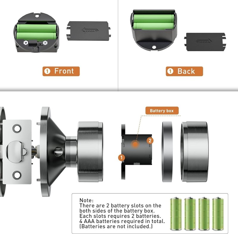 Keypad Entry Lock, Easy Install, Satin Nickel gallery