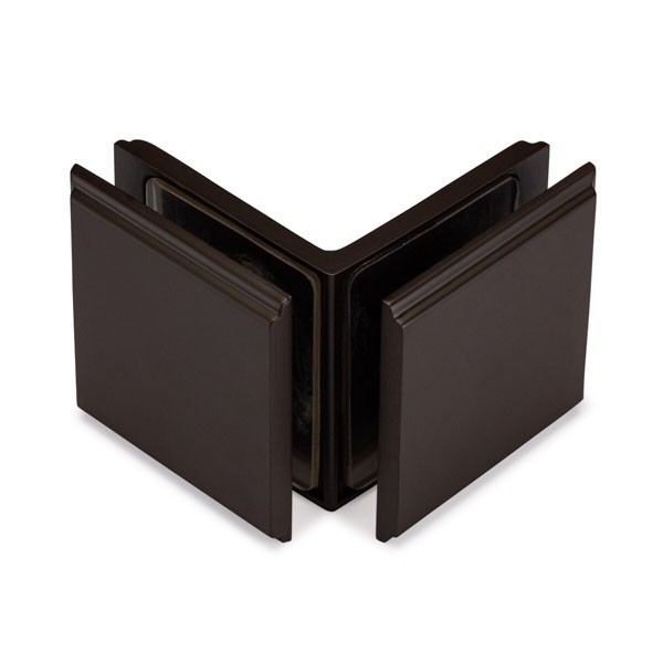 Symphony 90° Inside Glass to Glass Clamp – Oil Rubber Bronze Medium