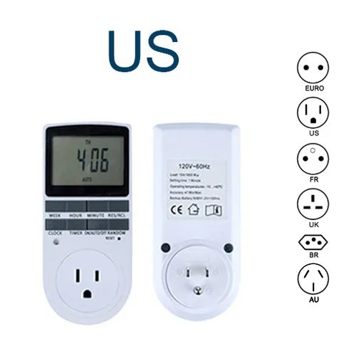 Digital Timer Outlet 24H Cyclic Programmable Switch Plug. gallery