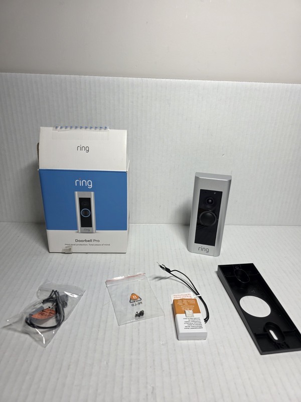 Ring Video Doorbell Pro Smart Wi-Fi – Wired – Satin Nickel