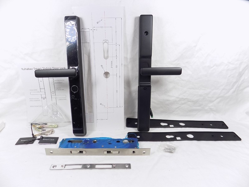 Sliding Door Smart Lock, Sliding Glass Door Lock with Fingerprint App Control gallery