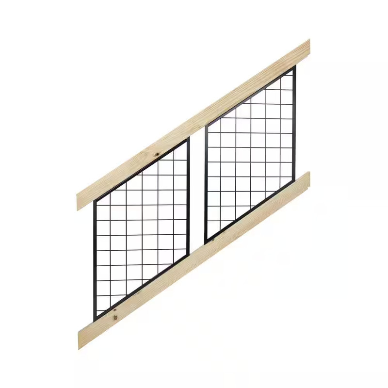 28 In. H X 72 In. W Pressure-Treated Southern Yellow Pine Wood Deck Stair Railin