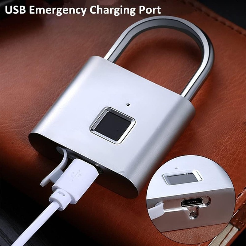 Compact Fingerprint Security Lock - USB Rechargeable, User-Friendly for Everyone gallery