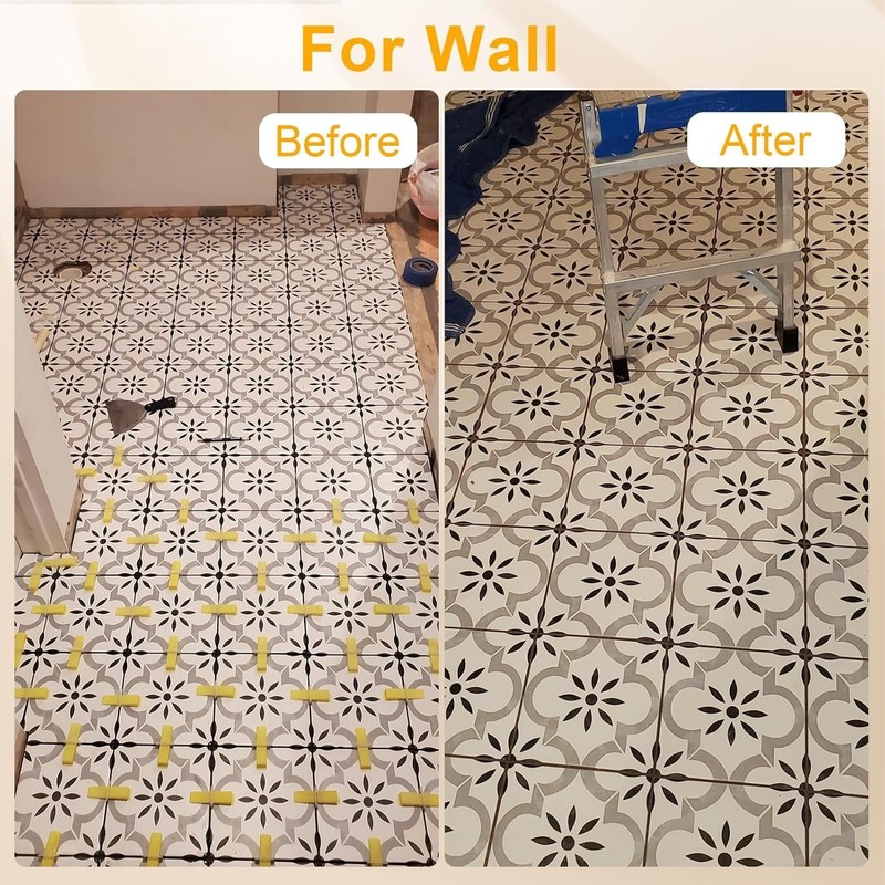 Tile Leveling System with Tile Pliers and Hammer - 300 Piece Tile Spacers Cli... gallery