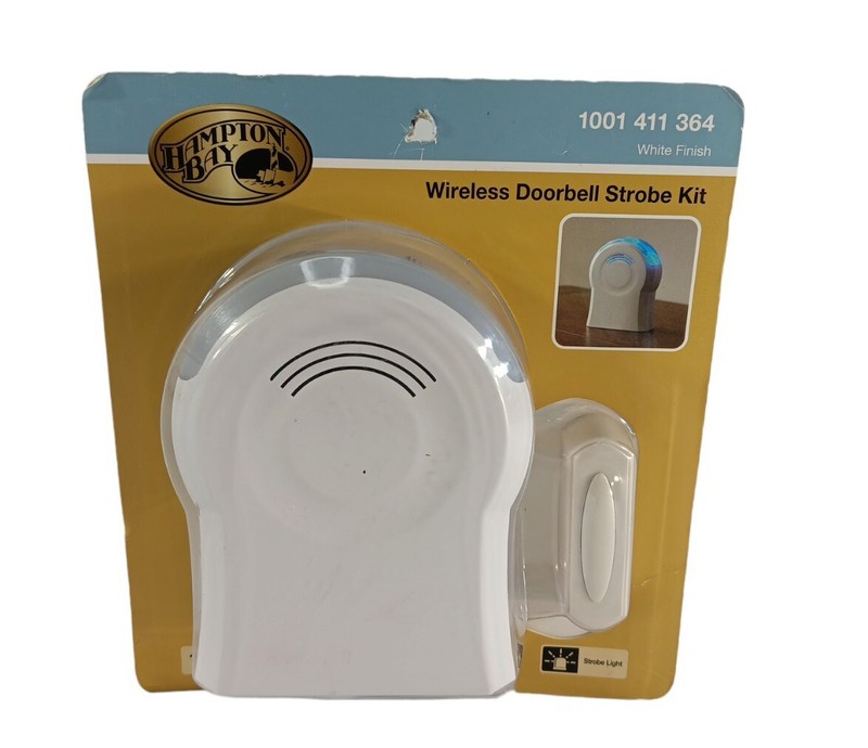 Hampton Bay Wireless Table Top Strobe Door Bell Kit Doorbells LED Light Sound gallery