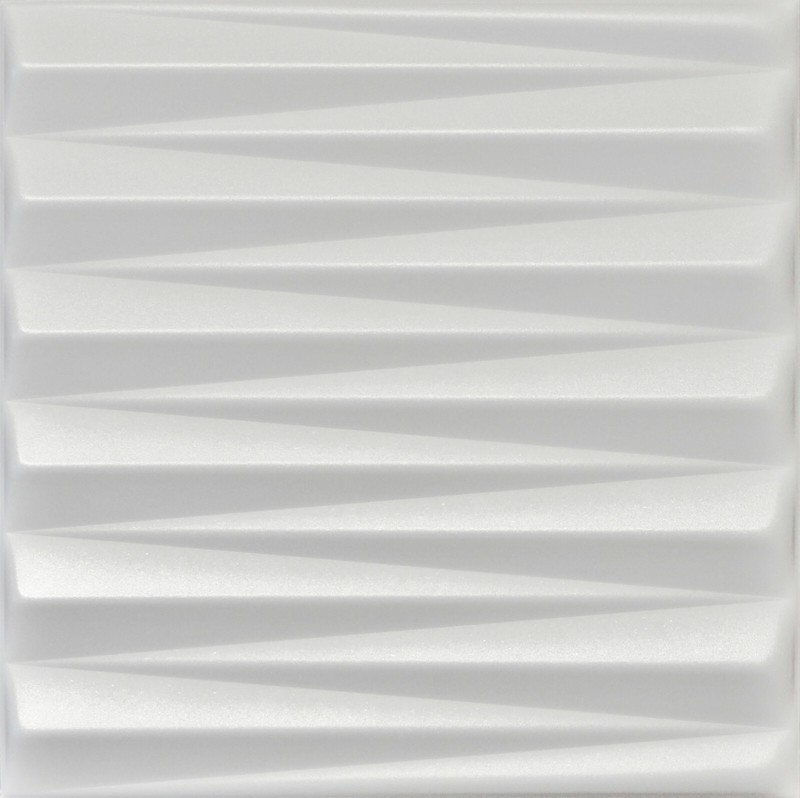 DIY 3D Styrofoam Ceiling Tiles High Density HD White – TRIANGLE – Pack of 16