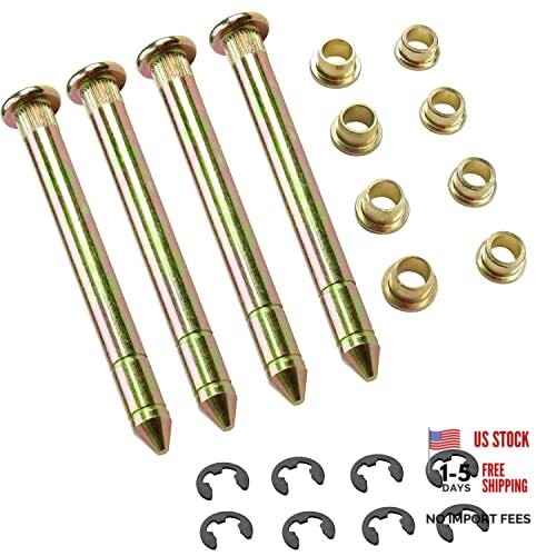 Door Hinge Pins Bushings Kit Compatible with F350 Bronco F100 Ford F150 F250