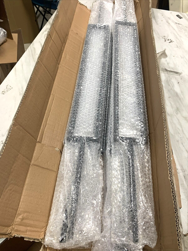 T81 Iron Balusters Single Rectangle 44 in X 1/2 in Sq - Box of 10 satin black gallery