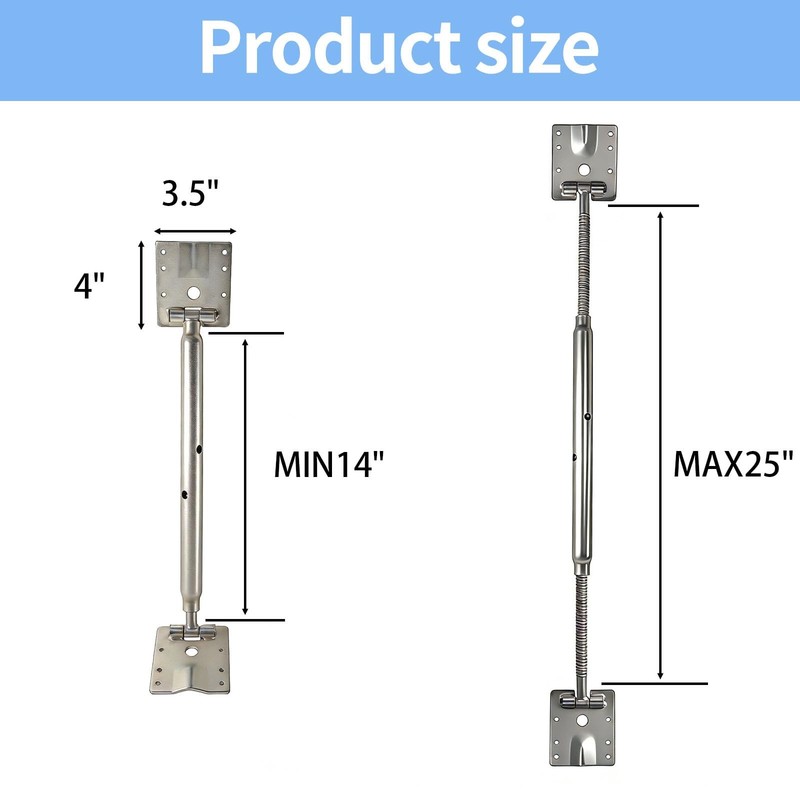 Adjustable Wall Brace Concrete Turnbuckle Form Aligner Fits 1425 In Length gallery