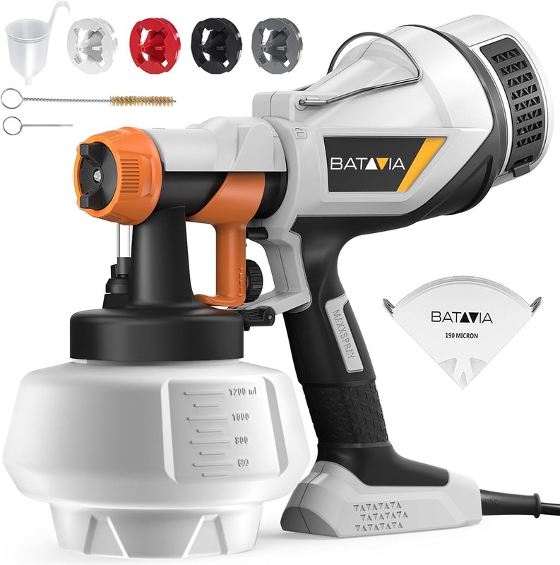 Adjustable Flow Control HVLP Sprayer - Easy to Clean gallery