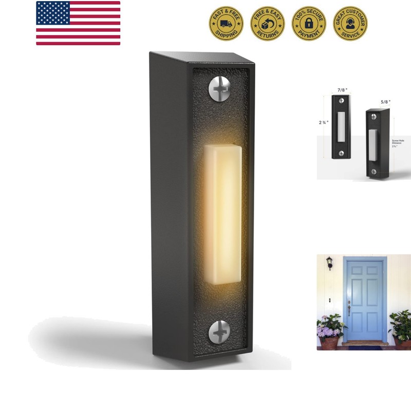 Doorbell Button, Black