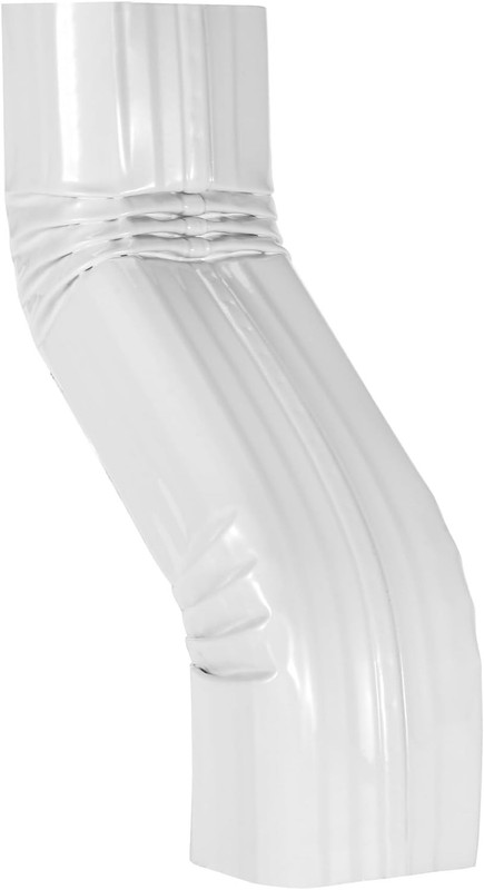Downspout Leader Gutter Offset 3x4 White （Offset 3" 3x4 3"x4" S Elbow - A Style