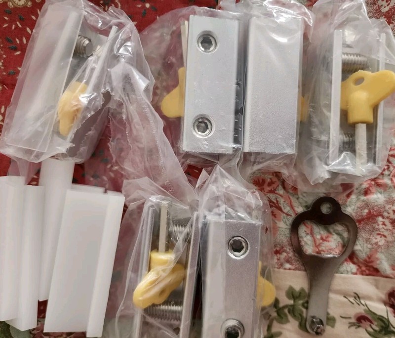 Window Locks6 Sets Sliding Window Locks With Key for Vertical & Horizontal Sl…