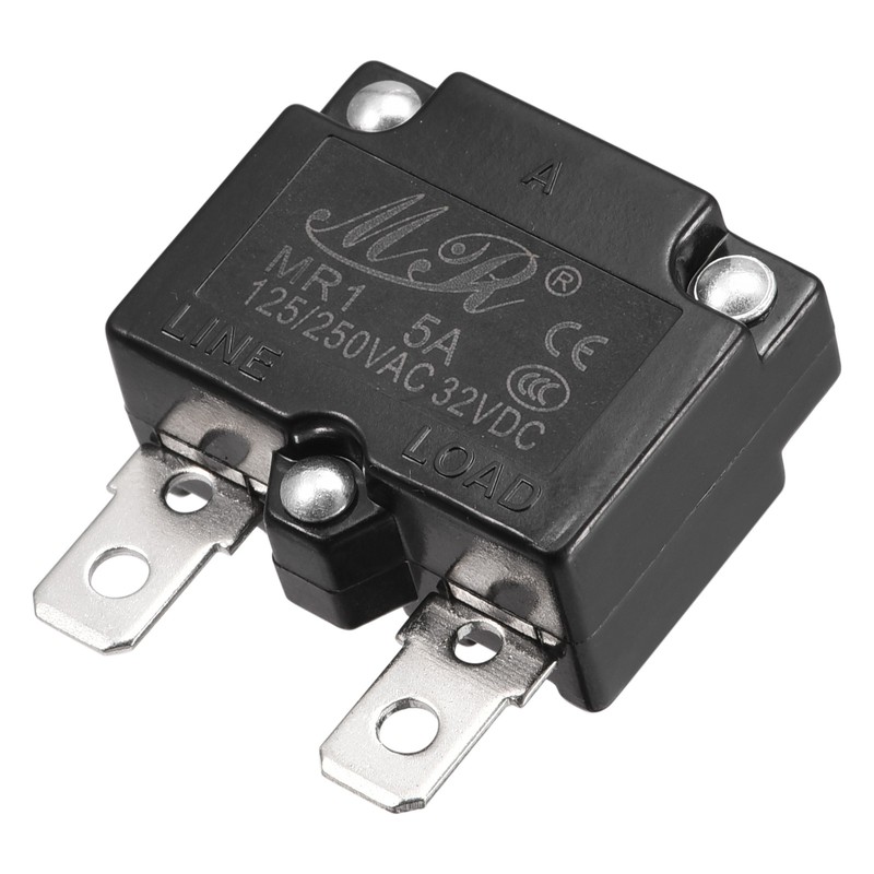 1Pcs Circuit Overload Protector 5A AC125/250V DC32V Thermal Circuit Breaker