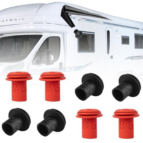 8 Pcs RV Gutter Spout Caps - RV Gutter Guards Protect RV Cover from Gutter