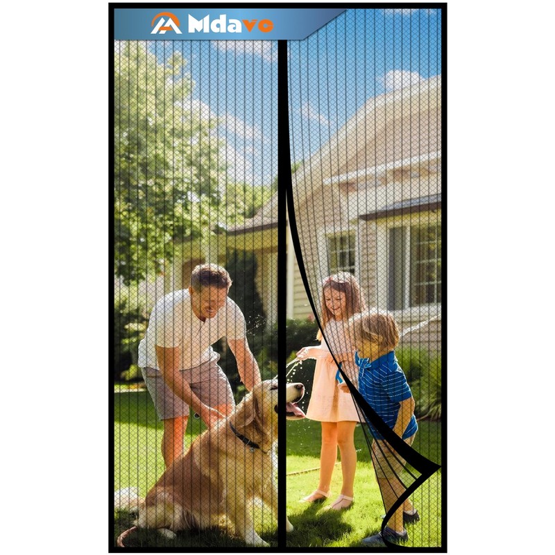 Mesh Screen with Magnetic ClosureKeeps Bugs Out Let Breeze in, Heavy Duty Pe…