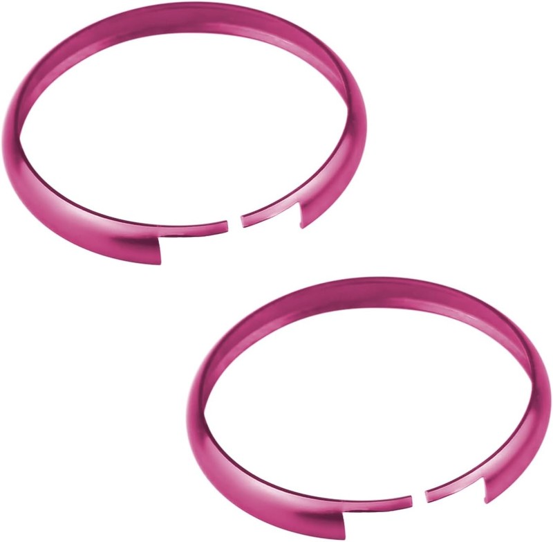 2 Pcs Remote Control Key Ring, Key Fob Ring Trim Cover Remote Case Style: Pink